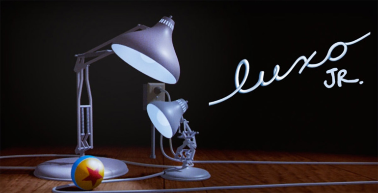 Кадр из фильма Pixar «Люксо-младший»