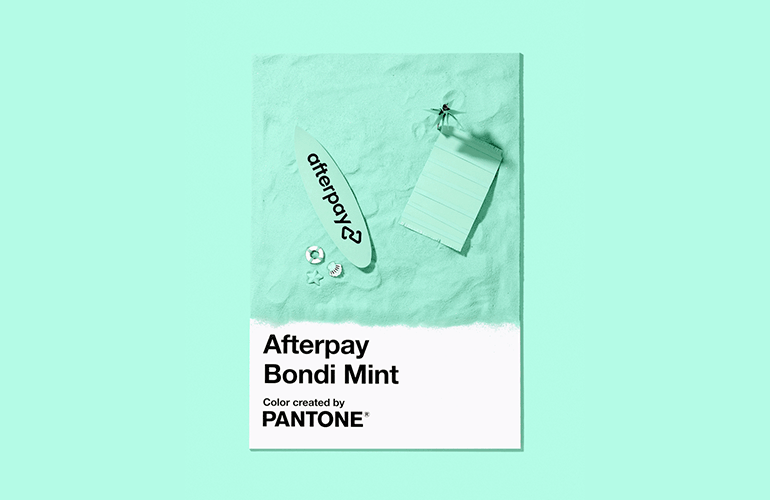 Bondi Mint - уникальный фирменный цвет для Afterpay